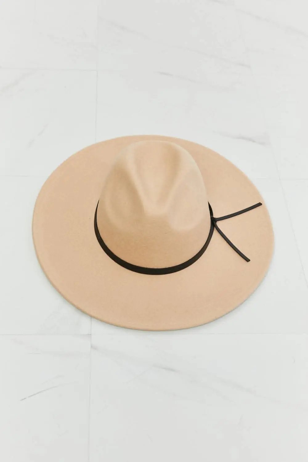 Fame fedora hat with leather detail - Love Salve